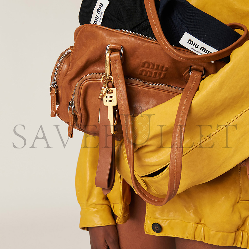 M1v M1v nappa leather top-handle bag 5bb159 (32*22*14cm)